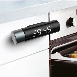 Ronde Timer Keuken Herinnering Stille Leren Schoonheid Countdown Timer Led Rotatie Timer