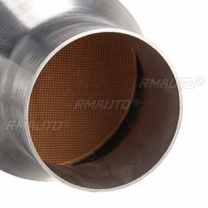 1/2 Piezas de Convertidor Catalítico Universal de 2.5 Pulgadas (63 mm), de Alto Flujo, de Acero Inoxidable, para Automóviles - Product Image 5