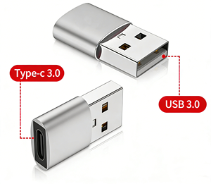 Adaptateur <span class=keywords><strong>USB</strong></span> 3.2 Gen 2 10 Gbit/s Type-C vers <span class=keywords><strong>USB</strong></span>-A en aluminium <span class=keywords><strong>pour</strong></span> vente en gros, convertisseur de données haute vitesse OEM <span class=keywords><strong>pour</strong></span> <span class=keywords><strong>MacBook</strong></span>, iPad, téléphone - Product Image 5