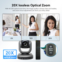 Système de visioconférence Oneking Ptz avec zoom 20x, configuration de visioconférence en ligne, caméra de conférence USB/HDML 4K HD