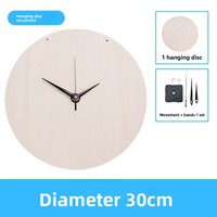 Kit d'horloge murale DIY personnalisable très populaire - Horloge ronde en bois pour la décoration de chambre d'enfant et l'artisanat familial