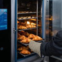 Elektrikli Ticari Kullanım Paslanmaz Çelik Çok Fonksiyonlu Pizza Ekmek Kahve Pasta Fırını Buharlı Sıcak Hava Sebze ve Meyve Kızartıcısı