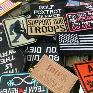 Patchs personnalisés amusants toutes tailles, entièrement brodés, avec attaches auto-agrippantes pour casquettes, sacs à dos, gilets, harnais et uniformes - Product Image 2