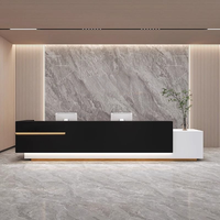 Laque moderne simple société réception réception hall d'hôtel réception institutions de formation bar salon de beauté table de caissier