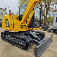 Mini-excavatrice Komatsu PC 60 PC50 PC 40 sur chenilles, d'origine japonaise, 6 tonnes, occasion, avec CE EPA