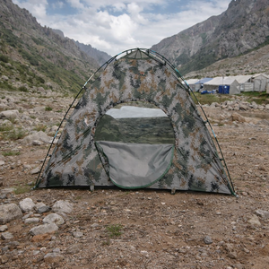 Durable <b>2</b> <b>Man</b> Summer <b>Tent</b> One Bedroom Fiberglass Poles >3000mm <b>Waterproofing</b> Portable Design for Outdoor Camping Survival - Product Image 4