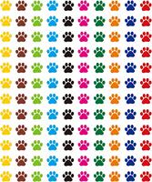 6000 pegatinas de papel con huellas de cachorros de perro, 6x5 pulgadas, para tabla de incentivos infantiles, planificador de recompensas para profesores, material de oficina y escolar
