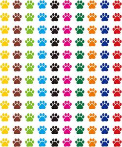 6000 pegatinas mini de huellas de perro/cachorro para tabla de incentivos infantiles y etiquetas de planificador de recompensas para profesores, material de oficina y escolar - Product Image 1