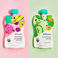 Pochette Flexible Blanche et Noire Personnalisée avec Bec Verseur pour Jus, Boissons, Liquides Alimentaires – Emballage Réutilisable et Sachet Doypack avec Succion