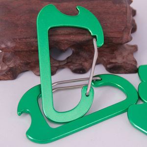 Porte-clés décapsuleur mousqueton en aluminium avec logo personnalisé pour activités promotionnelles - Product Image 3