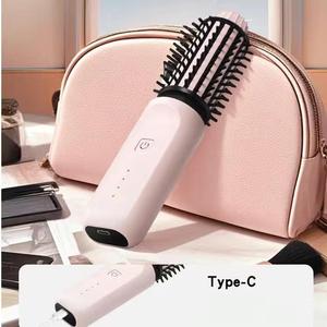 Brosse lissante et bouclante sans fil rechargeable en céramique, ionique, chauffage rapide, portable, pour salon et usage domestique, 4 réglages de chaleur, écran LCD - Product Image 2