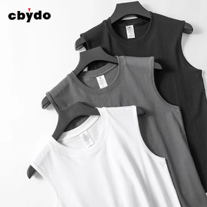 Débardeur <span class=keywords><strong>pas</strong></span> <span class=keywords><strong>cher</strong></span> 100% coton Street Wear Musculation sans manches Gym Design de logo personnalisé T-shirts pour hommes Débardeur pour hommes - Product Image 2