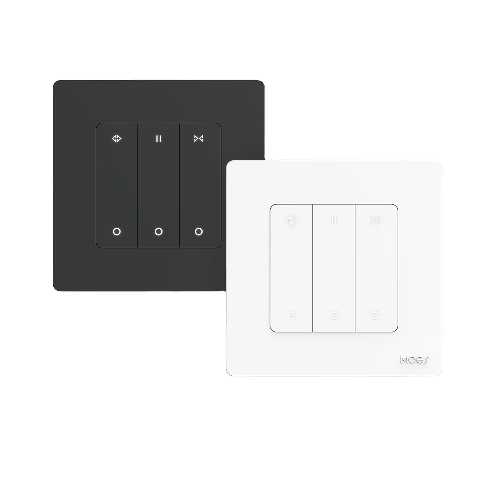 ZigBee RF rideau intelligent bouton poussoir interrupteur mural pour volet roulant rideaux électriques Support de moteur aveugle synchronisation et télécommande