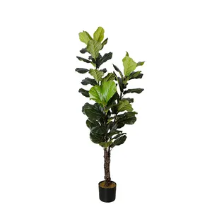 Высококачественное искусственное растение фикуса, фигура, листья, фига, искусственное растение в горшке, искусственное растение, украшение для дома и офиса, 220 см