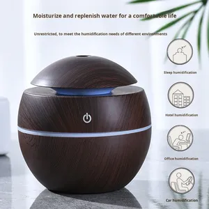 Desktop di plastica ad ultrasuoni umidistat Mini USB venature di legno luce <span class=keywords><strong>ambiente</strong></span> aromaterapia grande umidificatore a spruzzo - Product Image 2