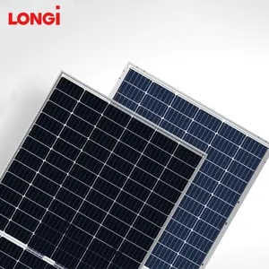 Top Solar Companies Mono Cristallin Longi Solar 350w 530w 550w Monocrystalline Silicon Photovaltic 300 w Solar Panels 100