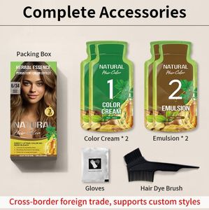 Crema Colorante per <span class=keywords><strong>Capelli</strong></span> Dorata Naturale Permanente all'Ingrosso 120ml per Donne, Crema Colorante Multicolore per Salone, Fornitura OEM di Colorazione per <span class=keywords><strong>Capelli</strong></span> - Product Image 5