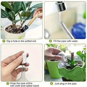 6pcs Automatic <b>Flower</b> Watering System Watering Globes PVC Automatic Small Plant Watering Balls Plant Watering System - Product Image 2