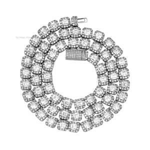 Reverse <b>Love</b> 6MM Cuban Ice Sugar Chain 5A Zircon Tennis Flip Cover Unisex Trendy Hip Hop Iron Bracelet Wholesale - Product Image 5