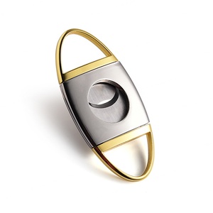 Smoking Gift Sets Accessories Stainless Steel Double Blade Cigar Accessories Cigar Knife Scissors Cutter - Product Image 5