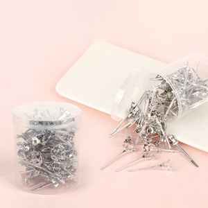 SHANGZHIYI - Pinzas para el Cabello con Forma de Clip <span class=keywords><strong>Ondulado</strong></span>, de Aluminio Duradero, Color Plateado Premium, Personalizadas, con Impresión Láser, para Moños, Salón de Belleza - Product Image 1