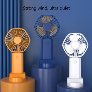 Smart Folding <b>Mini</b> Electric Handheld <b>Fan</b> Three-Speed Plastic Rechargeable Battery 2400mAh Portable Outdoor Hotel Household Use - Product Image 3
