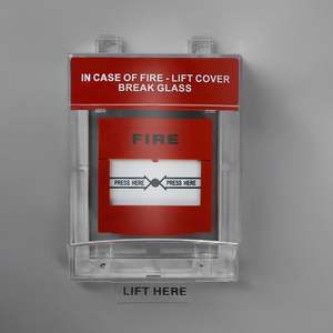 Housse de protection étanche pour bouton d'appel, housse de protection pour bouton d'appel à rupture de verre, étui en <span class=keywords><strong>plastique</strong></span> pour bouton d'appel, accessoire d'alarme incendie - Product Image 4