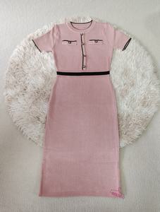 Abiti da donna di alta qualità girocollo tubino abito avvolgente bestseller - Product Image 6