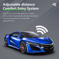 Clé de voiture intelligente LCD universelle modifiée avec démarrage à distance et entrée sans clé, accès confortable pour toutes les voitures OBD