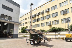 <b>Solar</b> Power 7m Winch Telescopic Mast Soler Surveillance Tower <b>Camera</b> UST-300 <b>Solar</b> Trailer <b>Solar</b> Trailer Price Mobile <b>Solar</b> Trai - Product Image 3