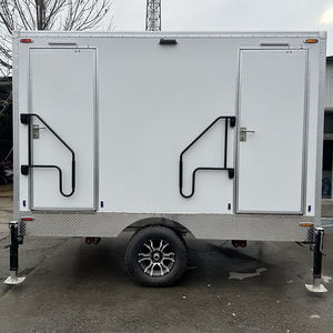 Práctico y en Oferta: Remolque Sanitario Portátil para Exteriores con Doble Descarga, 2 Cabinas, para Camiones, Uso Temporal, Móvil, para Adultos, Campamentos y Emergencias - Product Image 4