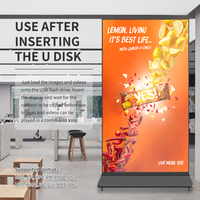 Pantalla Digital Vertical de 85/75 Pulgadas para Publicidad en Interiores, Soporte de Pie, Tótem Completo, Reproductor LCD 4K, Cartel Digital para Centros Comerciales