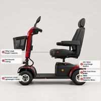 Scooter de mobilité confortable Baogl ETM3 pour personnes âgées, pour les courses quotidiennes et les trajets courts, charge maximale de 136 kg, véhicule de voyage pour personnes handicapées, CE ISO