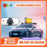 Affichage LED publicitaire pour voiture P5 imperméable à l'eau, double face, à défilement, écran numérique pour toit de taxi, affiche numérique en acier inoxydable, OEM