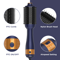 PTC Heater Negative Ion One Step 360 Wave Brush 3-en-1 Outils de coiffage Peigne chauffant en nylon SmoothStyle et brosse sèche-cheveux