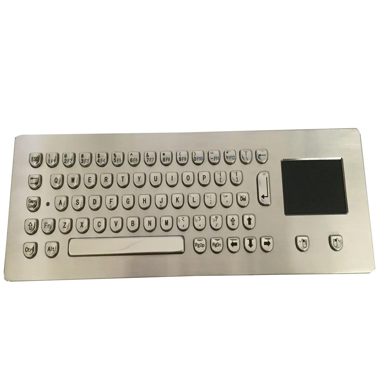 Equipamento de controle industrial 2022, teclado de computador de aço inoxidável durável com touchpad