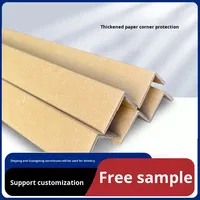 Bande de protection d'angle en papier renforcé épaissi en forme de L, anti-collision, protection environnementale, coins droits pour cartons