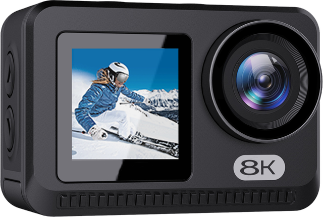 8K Action Cam Waterproof Sports Camera with WiFi 25m Waterproof and Wide Angle Lens for Outdoor Adventures