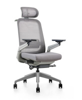 Chaise de bureau ergonomique moderne en maille PP de haute qualité, pivotante, réglable en hauteur et avec appui-tête, vente en gros Chine
