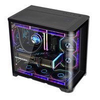 LY Hot Sell Gaming case Computer Supporting RGB Fans Atx case Gaming Pc case Desktop Cabinet Gamer RGB Boitier Pc Gamer