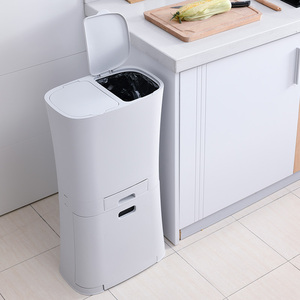 Bote de <span class=keywords><strong>basura</strong></span> de plástico para oficina, Logo impreso personalizado de buena calidad, venta al por mayor - Product Image 4