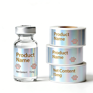 Etichette Personalizzate per Confezioni di Fiale di Peptidi, <span class=keywords><strong>Scatole</strong></span> in Cartone con Ologramma per Fiale Singole da 1ml, 3ml, 10ml, Imballaggio ed Etichette - Product Image 1