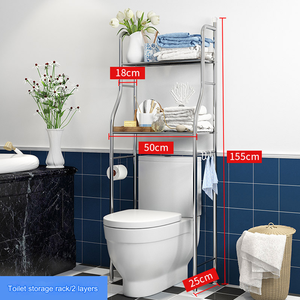 3 Camadas De Armazenamento Do Banheiro <span class=keywords><strong>Rack</strong></span> De Armazenamento Toalete Banheiro Piso Montado <span class=keywords><strong>Rack</strong></span> Não Perfuração Máquina De Lavagem Bacia Cremalheira De Armazenamento - Product Image 2