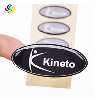 Autocollants en résine époxy 3D de haute qualité pour logos électroniques, logos automobiles montres de poche surfaces transparentes