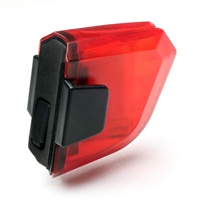 Lumixell 4 Lumen LED Feu arrière de vélo rechargeable par USB, portable, rouge, pour la conduite nocturne, en ABS, résistant à l'eau IPx4, 12 heures d'autonomie