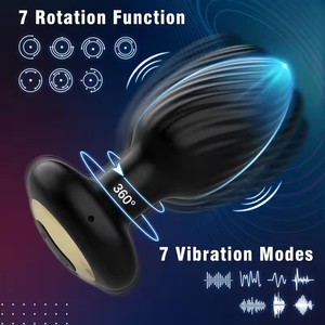 Wireless Remote Control Male Vibrating Prostate Massager Rotating Anal <b>Vibrator</b> Butt <b>Plug</b> Dilator Sex Toy Unisex Colorful Medium - Product Image 2