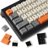 Tecsee Custom Language Keycap Double Shot Cherry Profile Keycaps ABS 6.25u/7u Full Keys Mechanical Keyboard Keycaps Set