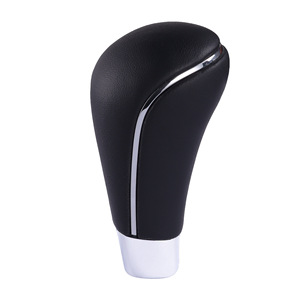 Hyundai Sonata Automatic Gear <b>Shift</b> <b>Knob</b> Black Leather Ergonomic Design For 8th Generation Car - Product Image 1