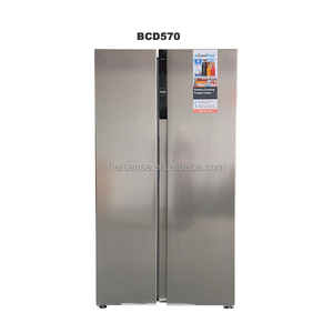 Refrigerador de Doble Puerta de 570L, 220V 50HZ, Color Plateado, Ultra Gran Capacidad, Enfriamiento por Aire, Sin Escarcha, Acero Inoxidable, con Pantalla - Product Image 1