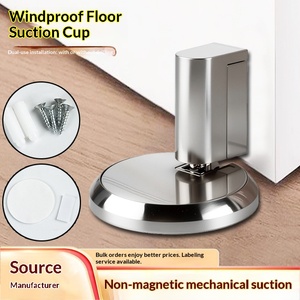 Butée <span class=keywords><strong>de</strong></span> <span class=keywords><strong>porte</strong></span> mécanique invisible à aspiration <span class=keywords><strong>au</strong></span> <span class=keywords><strong>sol</strong></span>, anti-collision, coupe-vent, moderne et simple, pour chambre et salle <span class=keywords><strong>de</strong></span> bain - Product Image 5